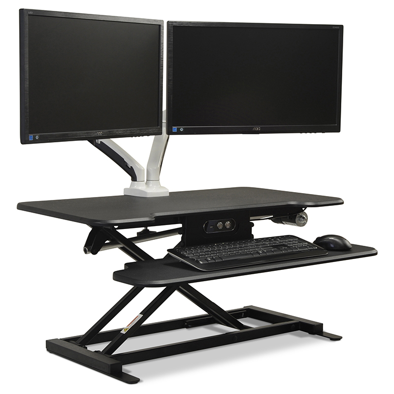 electric sit stand desktop converter 2