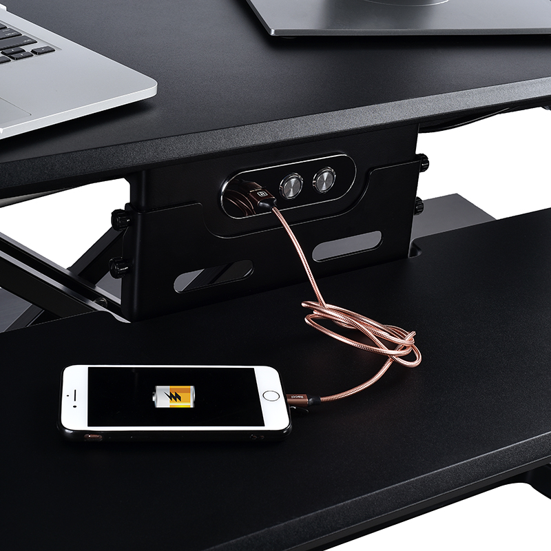 electric sit stand desktop converter 5