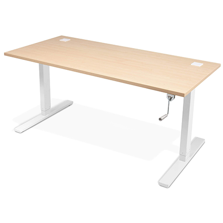 hand crank sit stand desk